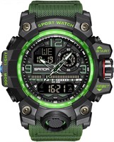AIMES Mens Waterproof Military Watch  Green