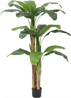 6FT Artificial Banana Tree with Pot for Decor