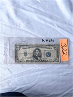 Five Dollar Bill 1934A Blue Seal