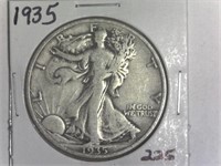 1935 Walking Liberty Half Dollar