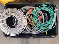 Lot of conduit and wire