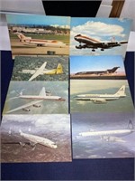 Airplane travel postcard lot