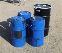 (3) 8-Gallon Barrels, Used For Glue & 15-Gallon