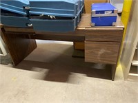 Wood Desk & Return