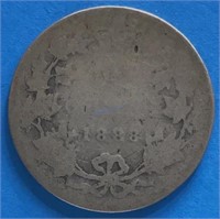 1888 25 Cent Silver Canada