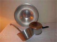 30lg. stainless bowl, 15" L dipper,