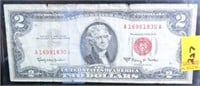 SERIES OF 1963-A RED SEAL $2 NOTE