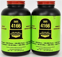 Lot of 2 Bottles - New -IMR 4166 Rifle Powder