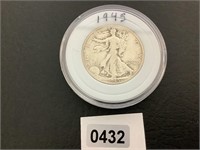 1945 SILVER LIBERTY HALF DOLLAR