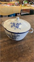 Blue and White Porcelain Pot Enamelware