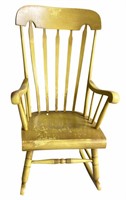 Vintage Lath Back Rocking Chair