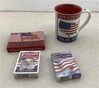 Patriotic lot  Cards & Coffee mug