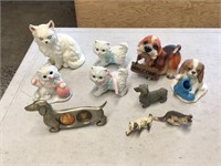 CAT AND DOG FIGURINES