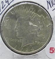 1924 Peace Silver Dollar. Nice.