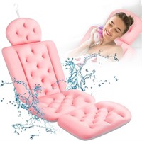 Full Body Bath Pillow with 10 Non-Slip Suction