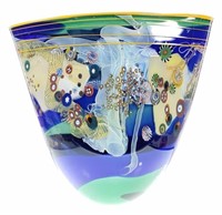 Wes Hunting (b.1958) Signed Art Glass Vase
