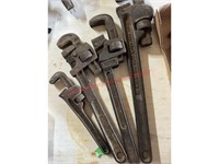 Assorted Rigid Pipe Wrenches