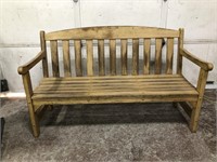 OUTDOOR CEDAR BENCH