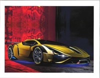 Exotic Car Fine Art Giclee (11 x 14") Lamorghini