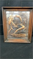 Deco copper plaque 17 x 13