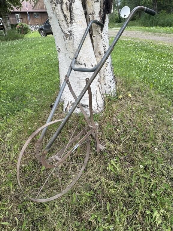 Antique Lambert, big wheel hand plow