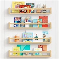 Forbena Natural Wood Nursery Bookshelves For