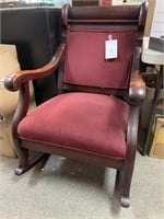 ANTIQUE AMERICAN EMPIRE ROCKING CHAIR - EXCELLENT