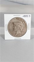 1935-S Peace Dollar, Silver