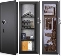 Langger Biometric Wall Safe, (Black-Large)