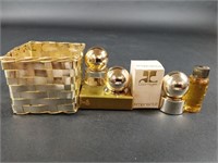 Set of Three Courreges Perfume Bottles & Taji Oil