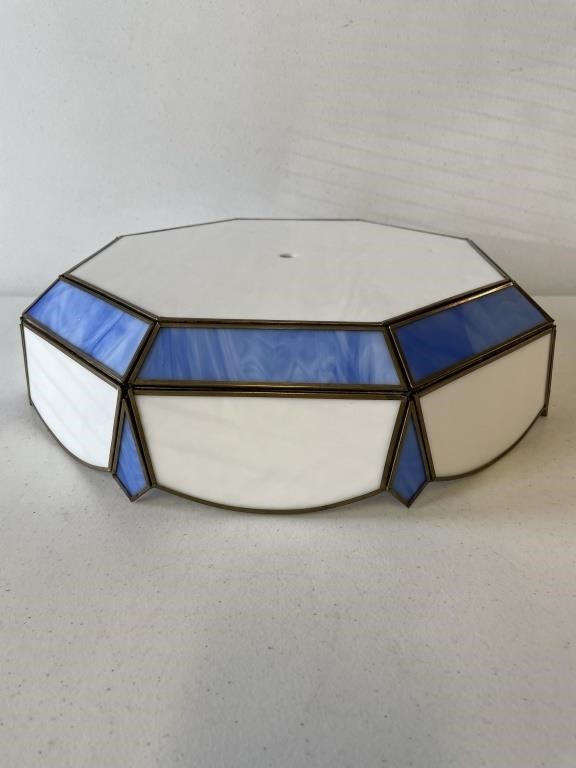 Blue and White Stainglass Ceiling Lite Shade