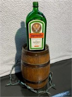 Lighted Jagermeister Bottle/Barrel  (Empty)