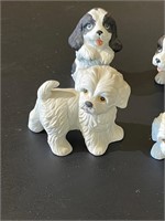 Five HOMCO masterpiece porcelain Dogs
