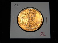 1991 Am. Silver Eagle $1 UNC.