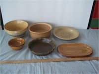 Lot of Vintage Yellow Ware and Ceramic Pieces