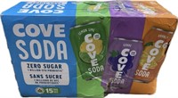 Cove Soda Sugar Free Variety 15pk *missing 1 Can