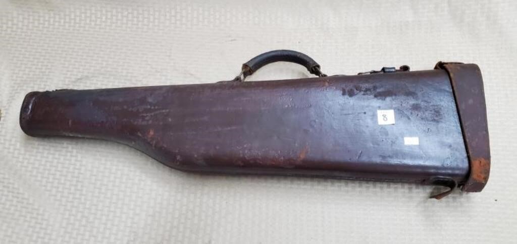 Vintage Leather Shotgun Case