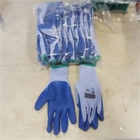 12pr of Work Gloves w Rubber Palms