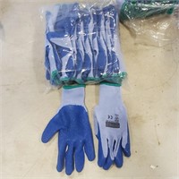 12pr of Work Gloves w Rubber Palms