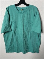 Vintage Double Pocket Teal Shirt