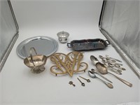 Steiff Silver plate Pewter & Brass spoon bowl LOT