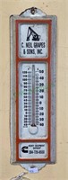 Metal hanging thermometer by C.Neil Grapes and