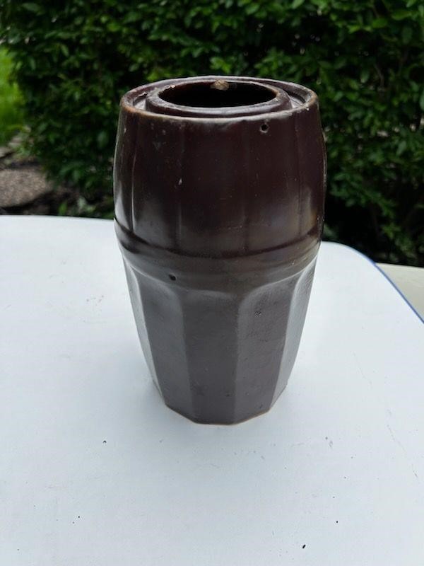 Brown Peoria Pottery Jar