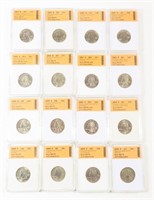 LOT OF 16 SGS GRADED QUARTERS STATE TERRITORIES