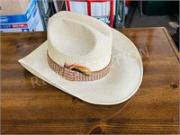 Panama cowboy hat - size 7 1/8