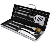 7-Piece Stainless-Steel BBQ Cooking Utensils Set