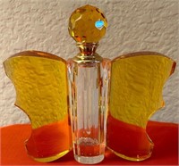 Q - SORELLE CRYSTAL PERFUME BOTTLE (S55)