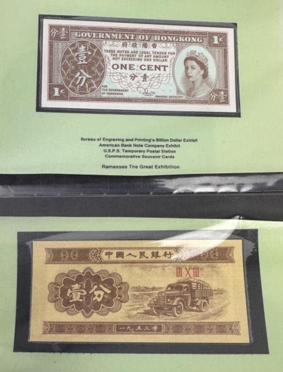 Album Filled With Approx. 90 World Wide Bank Notes