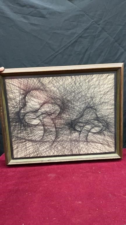 16 x 20 Mushroom String Art Frame