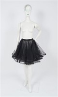 Bill Blass Sheer Layered Polka Dot Tulle Skirt